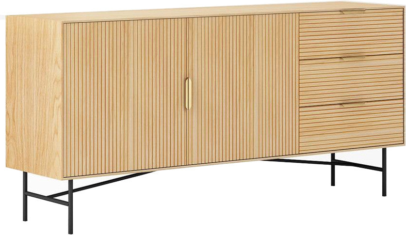 Dresser Bassel 2 | size: Length: 40cm, Width: 160cm, Height: 75cm | color: Oak | image: 1 | variant: 1017658