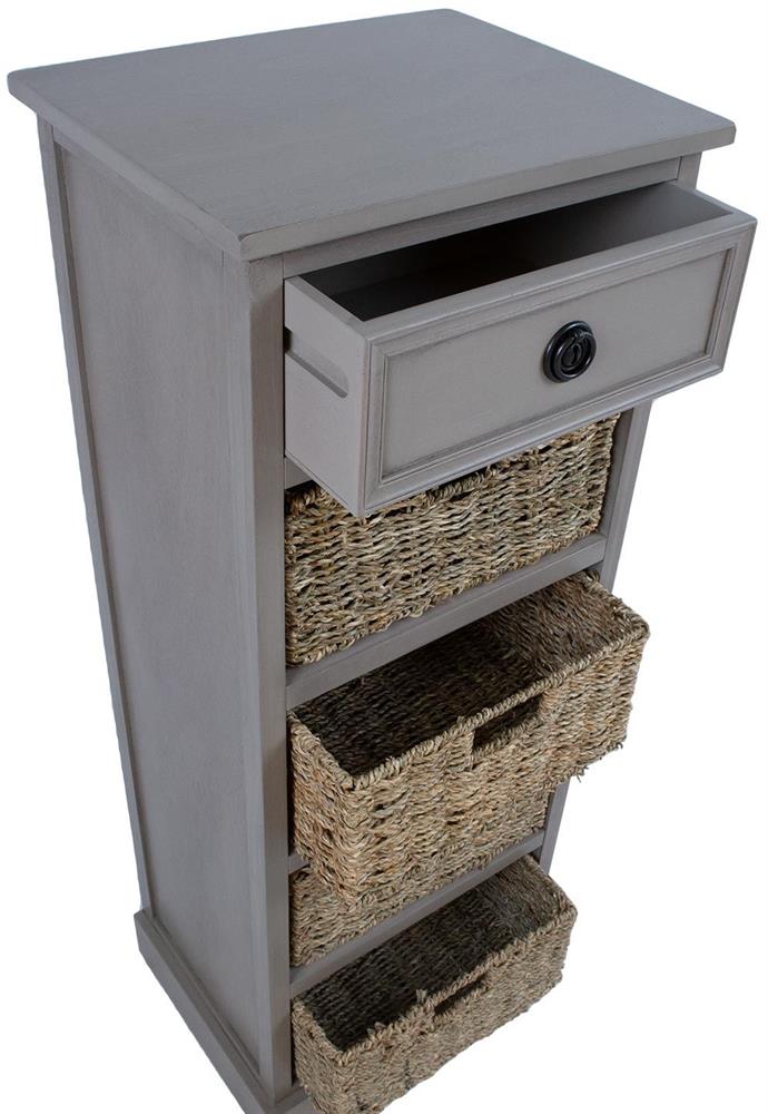 Dresser Charleston | size: Length: 33cm, Width: 40cm, Height: 108cm | color: Gray | image: 4 | variant: 1006356