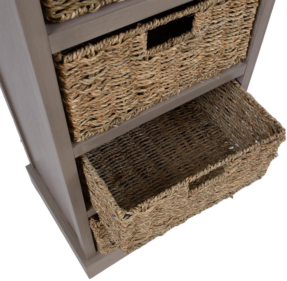 Dresser Charleston | size: Length: 33cm, Width: 40cm, Height: 108cm | color: Gray | image: 5 | variant: 1006356