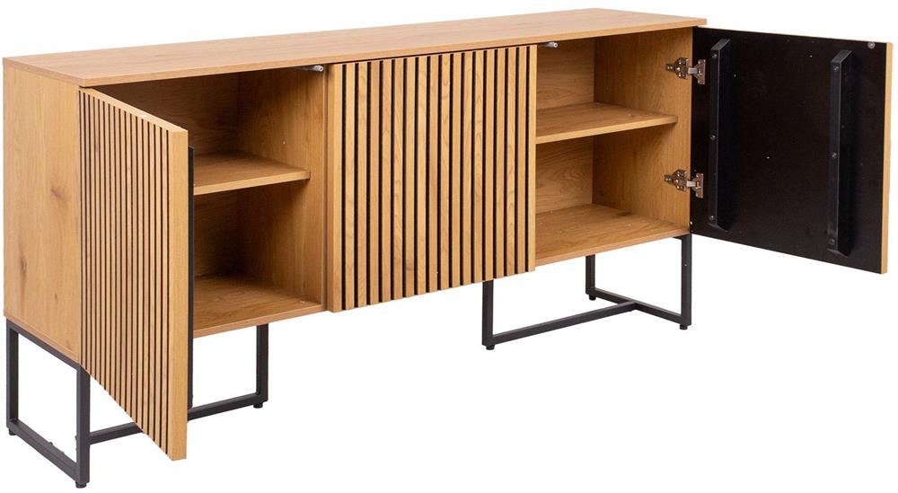 Dresser East Lille | size: Length: 40cm, Width: 160cm, Height: 80cm | color: Oak | image: 3 | variant: 1006342