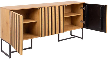 Dresser East Lille | size: Length: 40cm, Width: 160cm, Height: 80cm | color: Oak | image: 3 | variant: 1006342