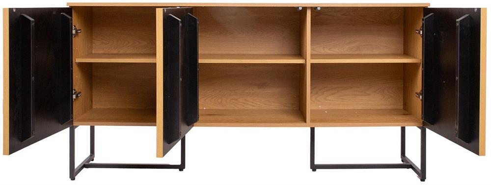 Dresser East Lille | size: Length: 40cm, Width: 160cm, Height: 80cm | color: Oak | image: 4 | variant: 1006342