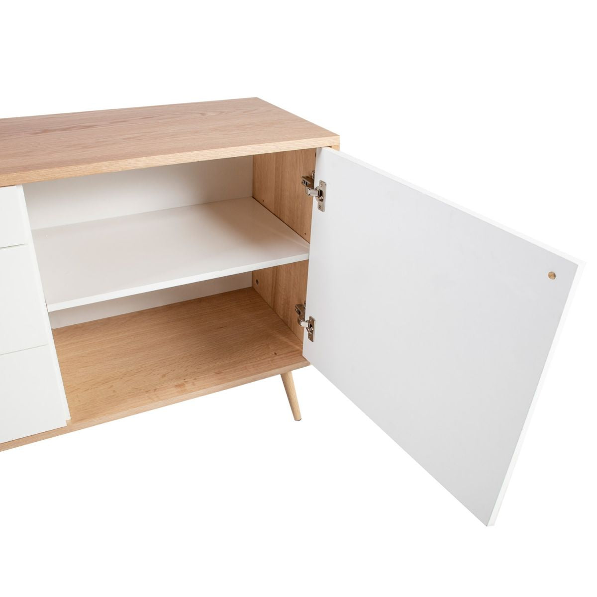 Dresser East Northampton | size: Width: 120cm, Height: 75cm, Depth: 40cm | color: White | image: 4 | variant: 1004949