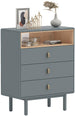 Dresser Leicester | size: Length: 40cm, Width: 80cm, Height: 100cm | color: Gray | image: 1 | variant: 1000463