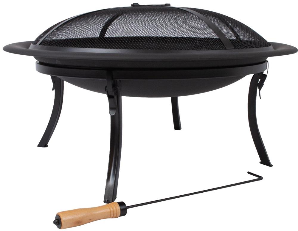 Fireplace Colleferro | size: Height: 29cm, Diameter: 74cm | color: Black | image: 0 | variant: 1006417