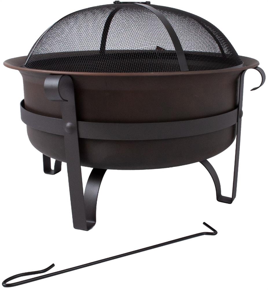 Fireplace East Clermont | size: Height: 38.5cm, Diameter: 73.6cm | color: Black | image: 0 | variant: 1006416