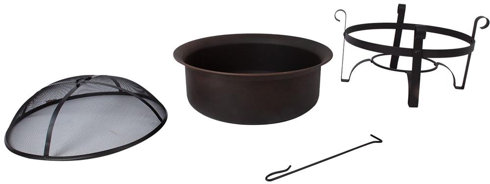 Fireplace East Clermont | size: Height: 38.5cm, Diameter: 73.6cm | color: Black | image: 1 | variant: 1006416
