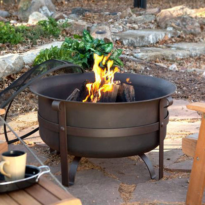 Fireplace East Clermont | size: Height: 38.5cm, Diameter: 73.6cm | color: Black | image: 2 | variant: 1006416