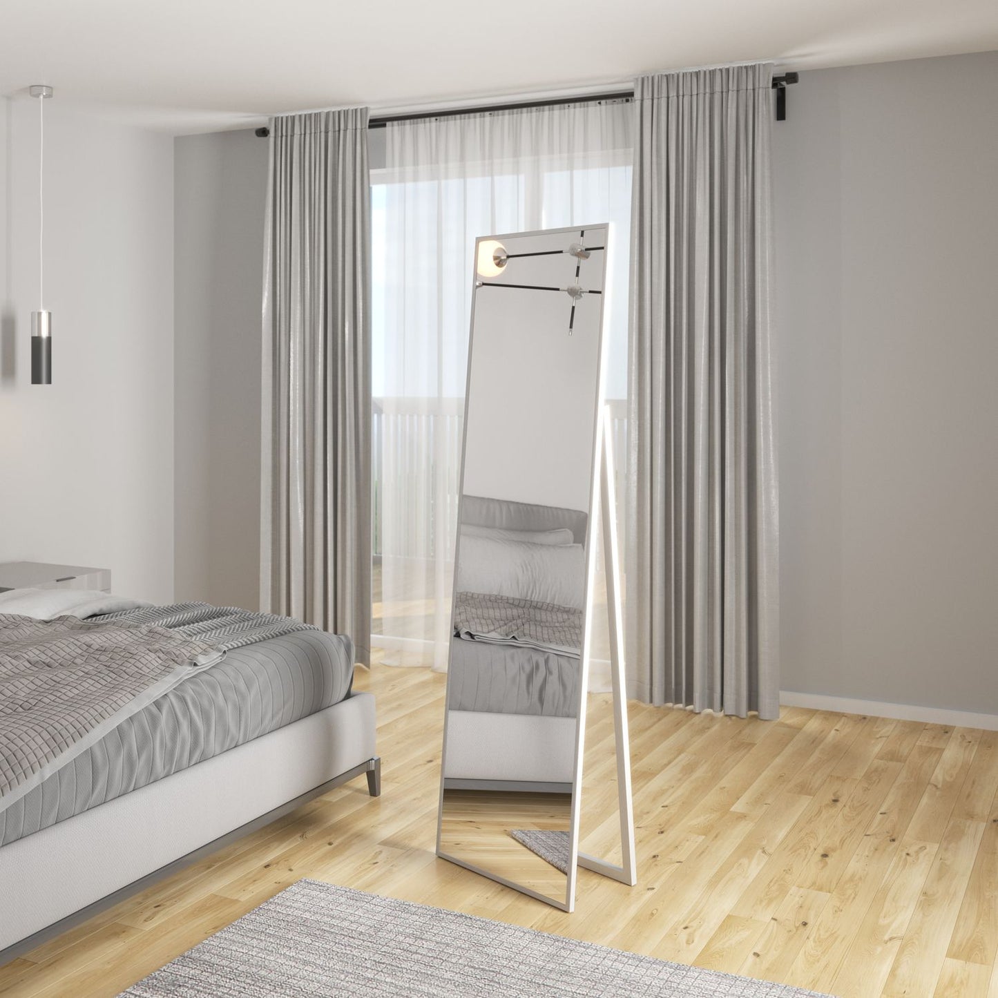 Floor Mirror Verona | color: White | image: 1 | variant: 1001681