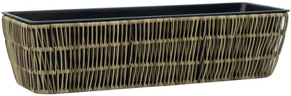 Flower Box Didcot | size: Length: 60cm, Width: 19cm, Height: 15cm | color: Brown | image: 1 | variant: 1000746