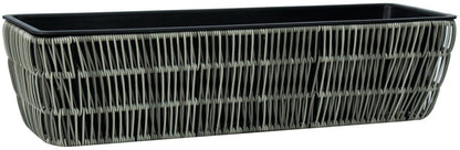 Flower Box Didcot | size: Length: 60cm, Width: 19cm, Height: 15cm | color: Gray | image: 1 | variant: 1000745