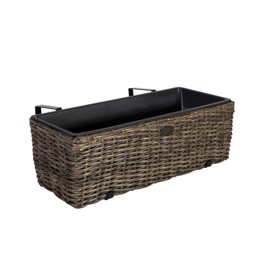 Flower Box Didcot | size: Length: 61cm, Width: 19cm, Height: 18cm | color: Brown | image: 1 | variant: 1000734