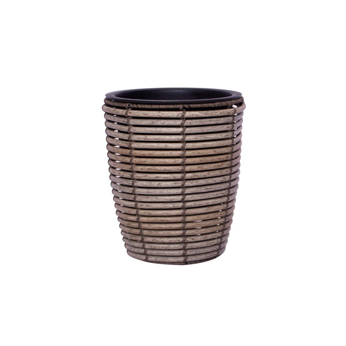 Flower Pot Didcot | size: Length: 21cm, Width: 21cm, Height: 24cm | color: Gray | image: 1 | variant: 1005275