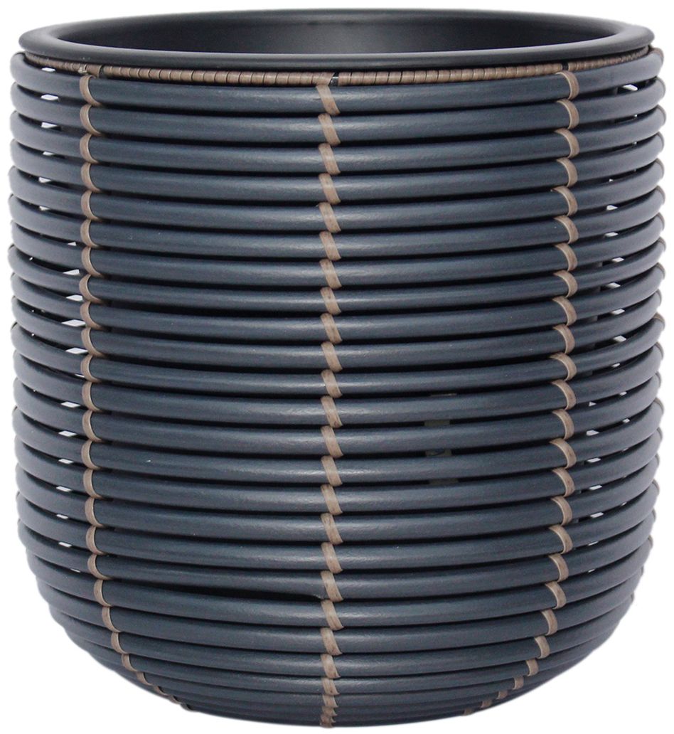 Flower Pot Didcot | size: Length: 27cm, Width: 27cm, Height: 28cm | color: Black | image: 1 | variant: 1000519