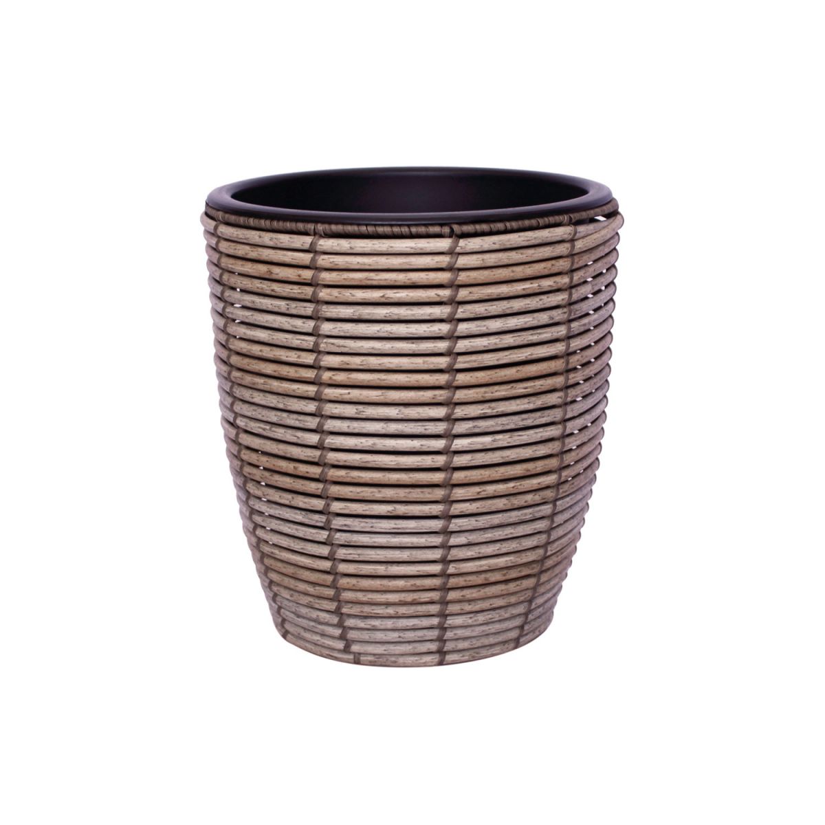 Flower Pot Didcot | size: Length: 28cm, Width: 28cm, Height: 30cm | color: Gray | image: 1 | variant: 1005277