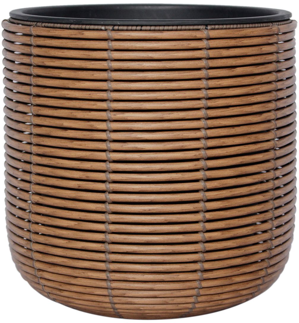 Flower Pot Didcot | size: Length: 35cm, Width: 35cm, Height: 36cm | color: Brown | image: 1 | variant: 1000539