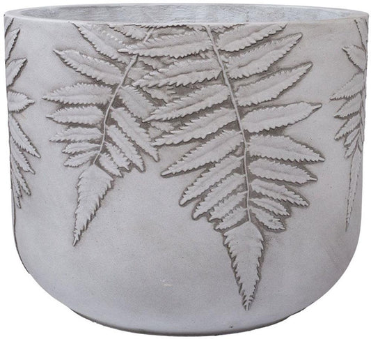 Flower Pot Didcot | size: Length: 44cm, Width: 44cm, Height: 36cm | color: Gray | image: 1 | variant: 1006384