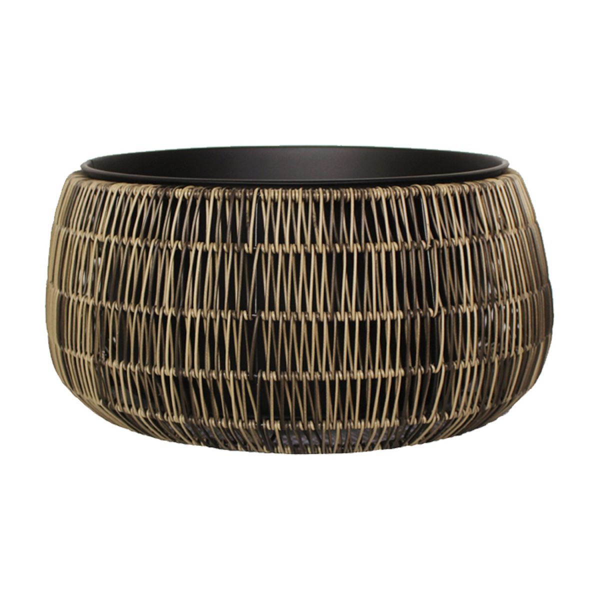 Flower Pot Didcot | size: Length: 48cm, Width: 48cm, Height: 24cm | color: Brown | image: 1 | variant: 1005291