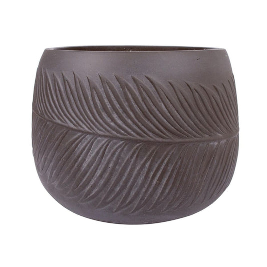 Flower Pot East Ledbury | size: Length: 36cm, Width: 36cm, Height: 25cm, Diameter: 36cm | color: Brown | image: 1 | variant: 1005447