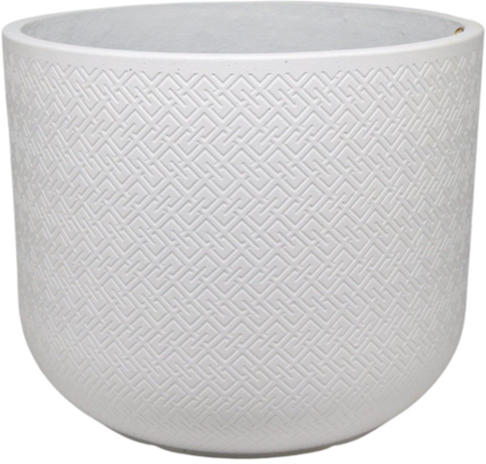 Flower Pot Selena 2 | size: Length: 37cm, Width: 37cm, Height: 30cm | color: White | image: 1 | variant: 1017000