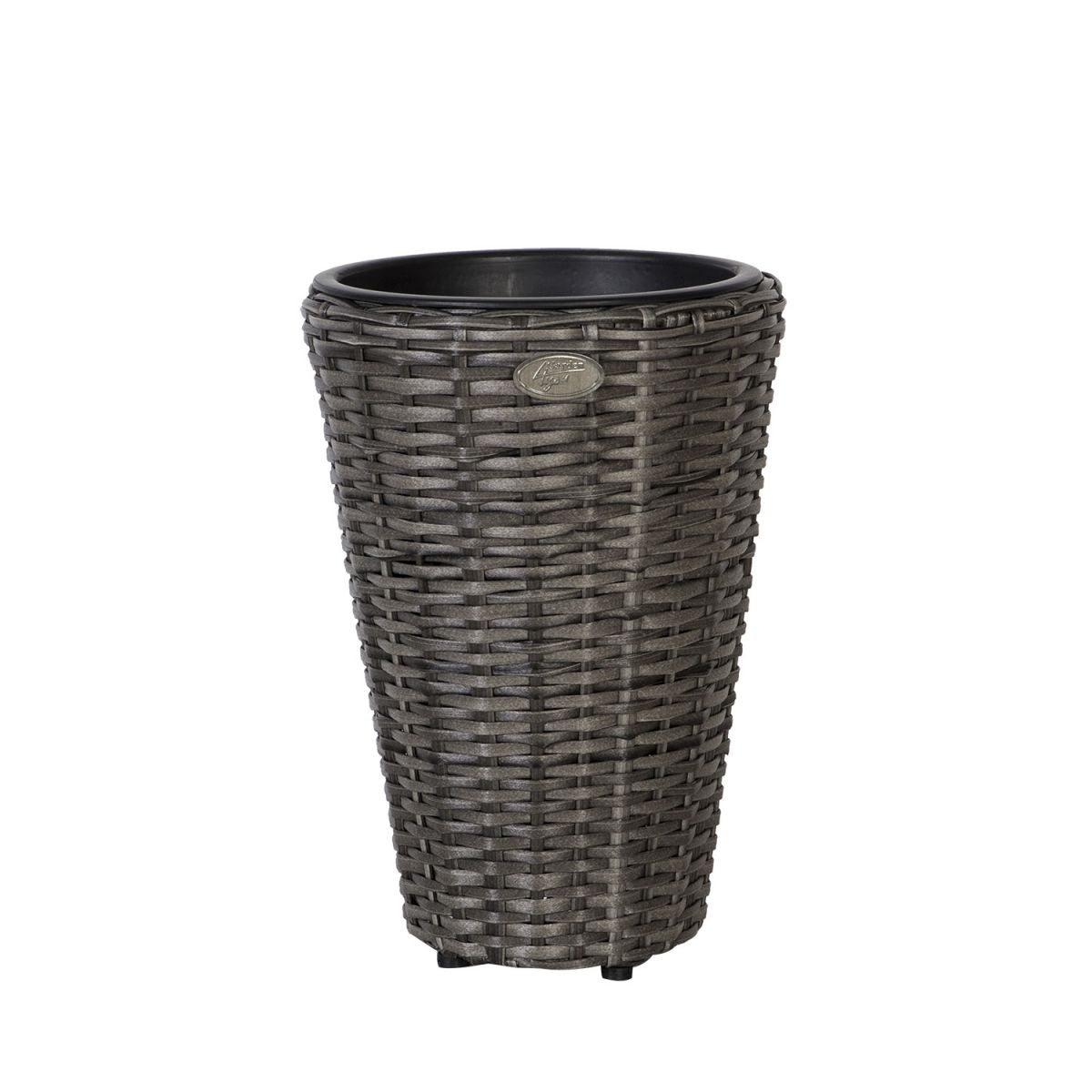 Flower Pot Wicker 2 | size: Length: 28cm, Width: 28cm, Height: 40cm | color: Gray | image: 1 | variant: 1002424