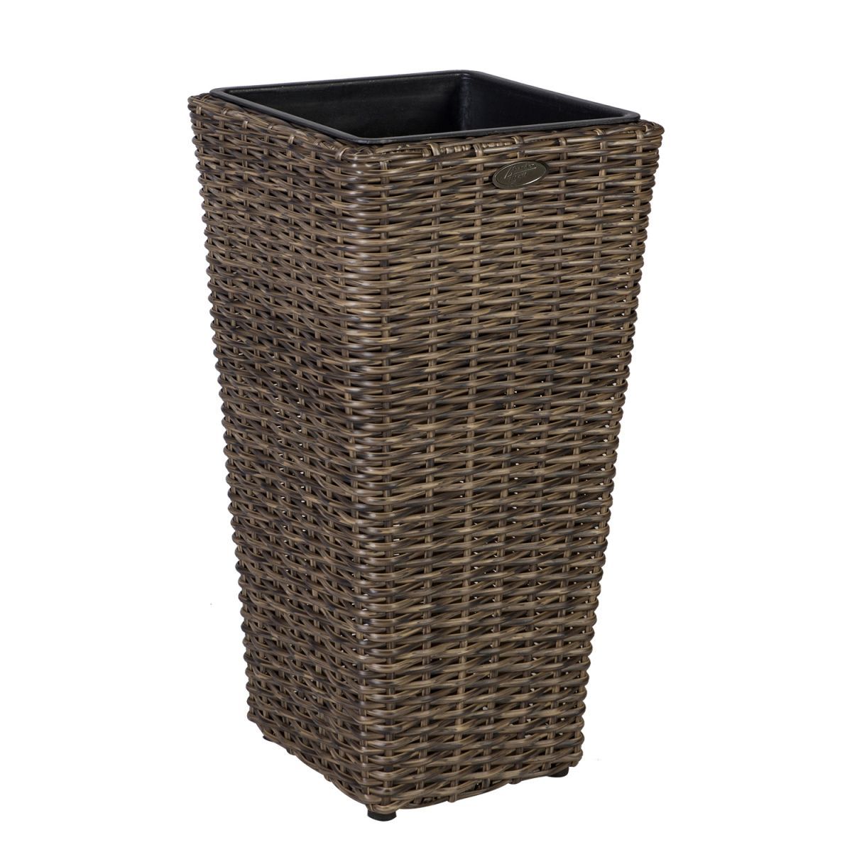 Flower Pot Wicker 3 | size: Length: 28cm, Width: 28cm, Height: 60cm | color: Brown | image: 1 | variant: 1002427