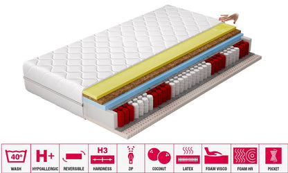 Foam Mattress East Bargoed 10 | size: Length: 200cm, Width: 120cm | image: 1 | variant: 1014924