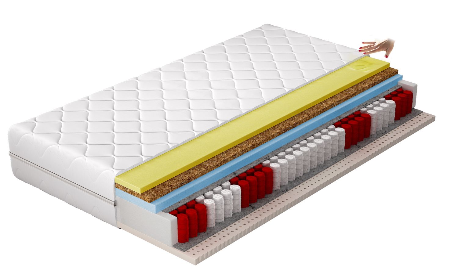Foam Mattress East Bargoed 25 | size: Length: 200cm, Width: 180cm | image: 0 | variant: 1014939