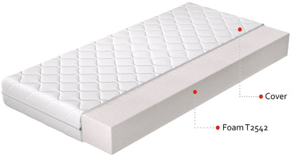 Foam Mattress Lino 5 | size: Length: 200cm, Width: 90cm | image: 1 | variant: 1013764