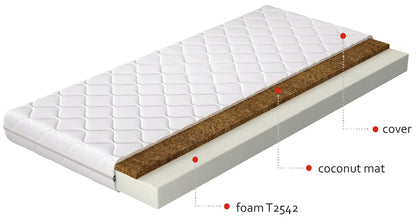 Foam Mattress Luna | size: Length: 200cm, Width: 80cm | image: 1 | variant: 1013829