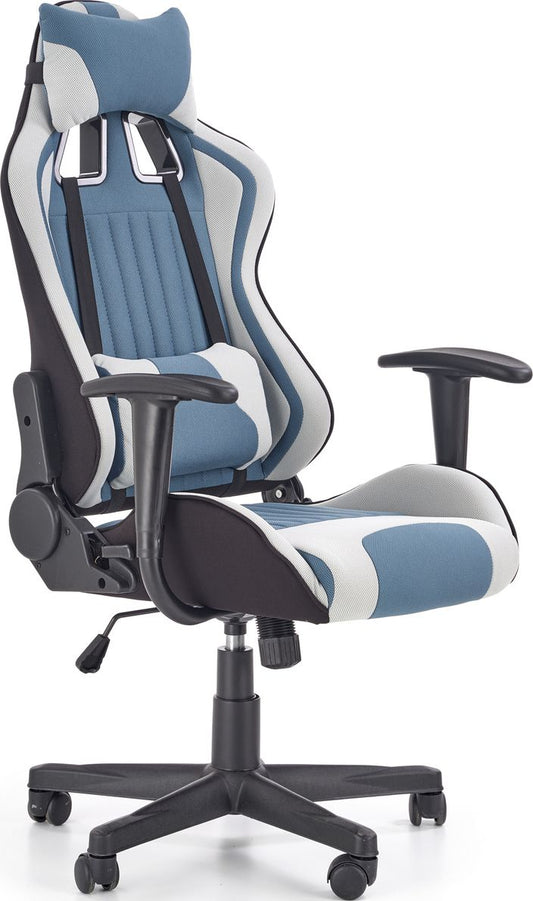 Gaming Chair Cayman | size: Width: 64cm, Height: 128cm, Depth: 60cm | color: Blue | image: 1 | variant: 1011629