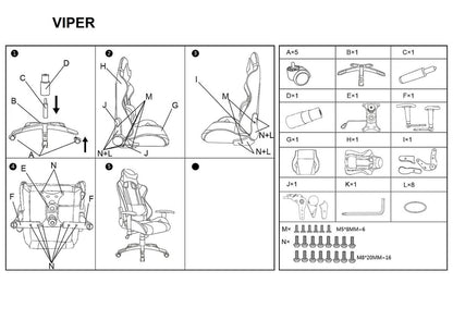 Gaming Chair Eastleigh | size: Width: 70cm, Height: 135cm, Depth: 49cm | color: Black/Red | image: 5 | variant: 1004223