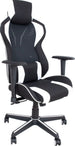 Gaming Chair Narberth | size: Width: 67cm, Height: 132.5cm, Depth: 91.5cm | color: White/Black | image: 1 | variant: 1001284