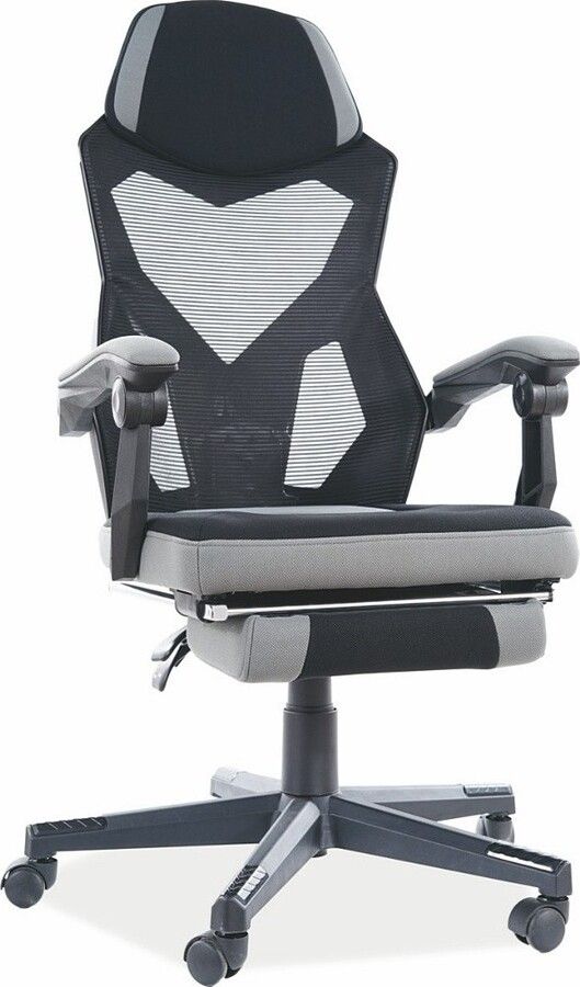 Gaming Chair West Savona | size: Width: 56cm, Height: 120cm, Depth: 48cm | color: Black | image: 1 | variant: 1007910