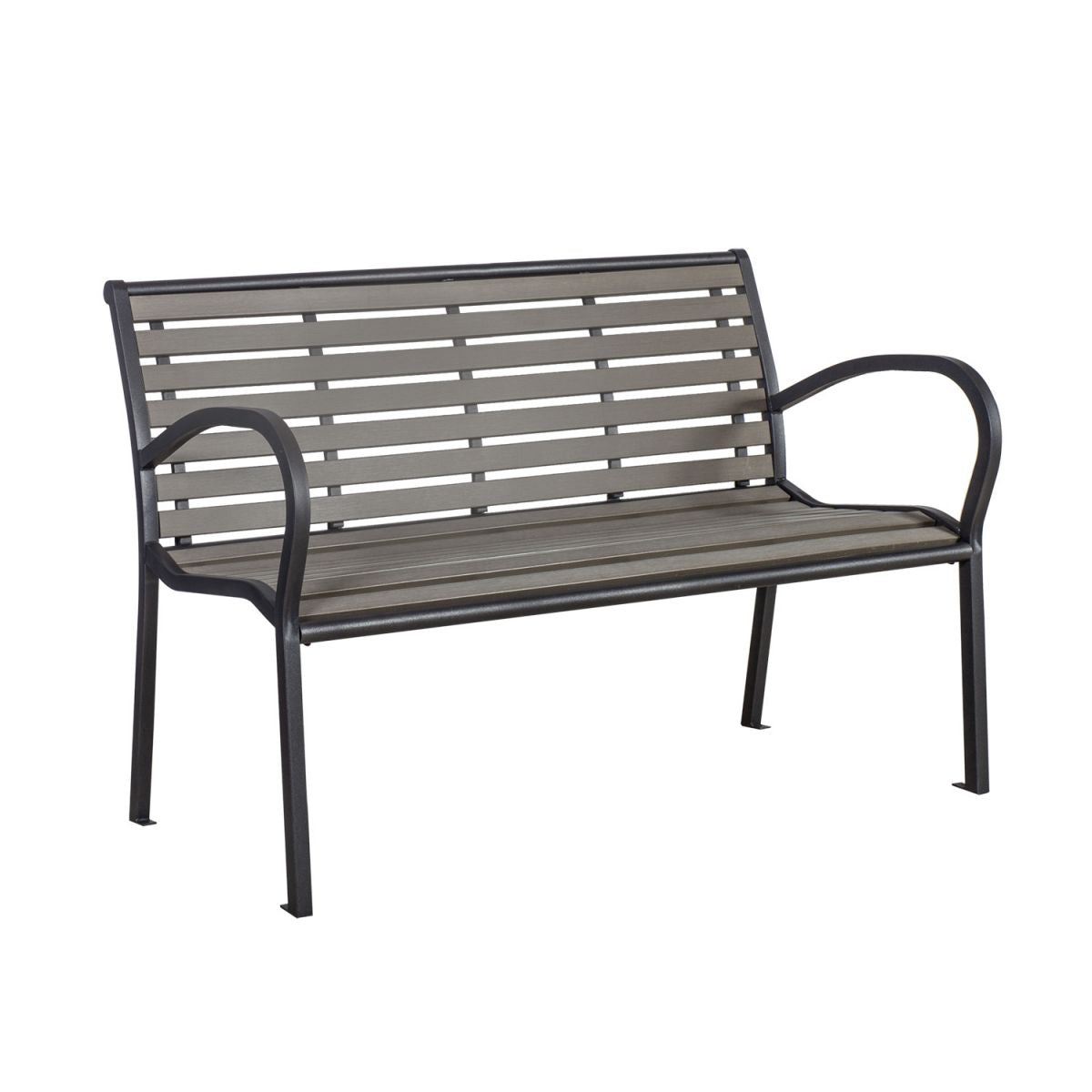 Garden Bench Viola | size: Length: 120cm, Width: 59cm, Height: 80cm | color: Gray | image: 1 | variant: 1010691