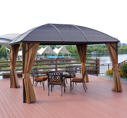 Garden Canopy Addlestone | size: Length: 300cm, Width: 400cm, Height: 270cm | color: Beige | image: 4 | variant: 1000696