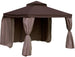 Garden Canopy Chertsey | size: Length: 291cm, Width: 291cm, Height: 280cm | color: Brown | image: 1 | variant: 1000691