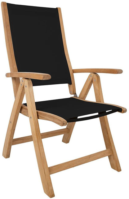 Garden Chair Bali 2 | size: Width: 60cm, Height: 110cm, Depth: 70cm | color: Black | image: 1 | variant: 1017509