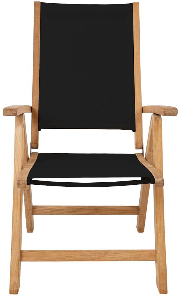 Garden Chair Bali 2 | size: Width: 60cm, Height: 110cm, Depth: 70cm | color: Black | image: 2 | variant: 1017509