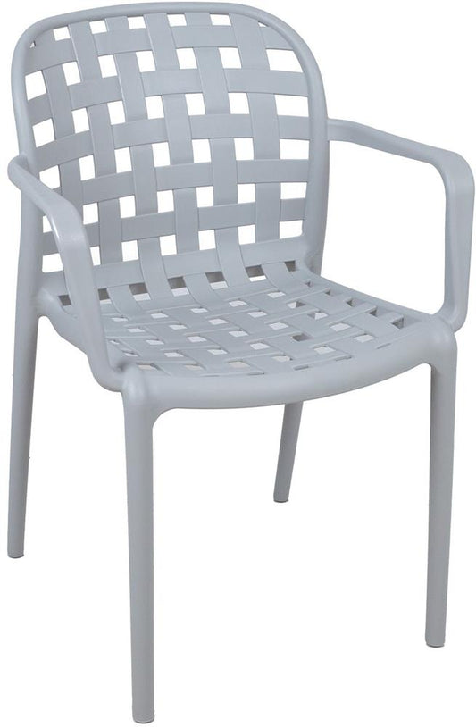 Garden Chair East Rabat | size: Width: 57cm, Depth: 58cm | color: Gray | image: 1 | variant: 1006195