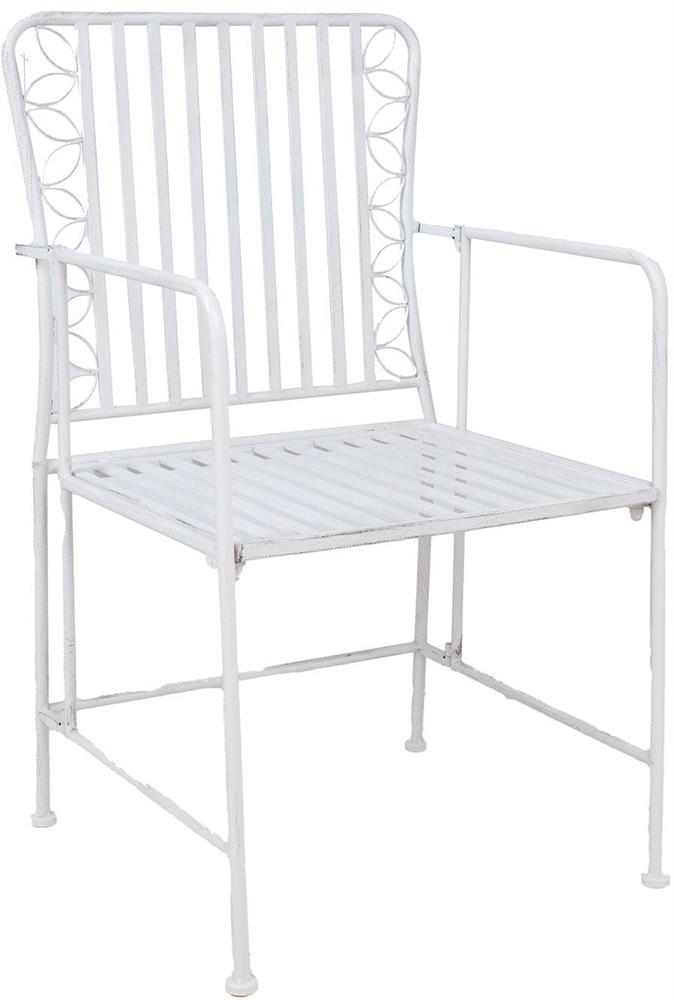 Garden Chair Jasmine | size: Width: 53cm, Height: 92cm, Depth: 54cm | color: White | image: 1 | variant: 1017512