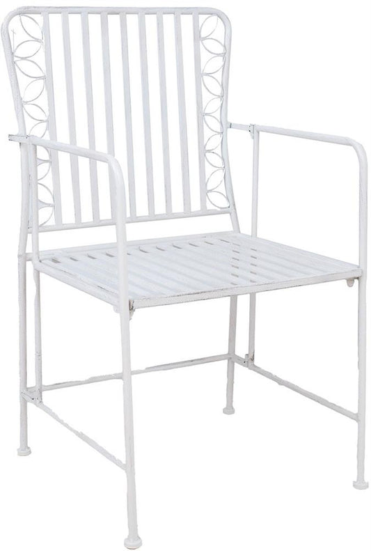 Garden Chair Jasmine | size: Width: 53cm, Height: 92cm, Depth: 54cm | color: White | image: 1 | variant: 1017512