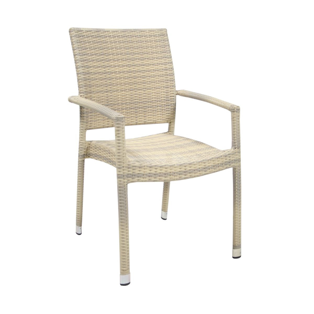 Garden Chair Wicker 1 | size: Width: 66cm, Height: 925cm | color: Beige | image: 1 | variant: 1002733