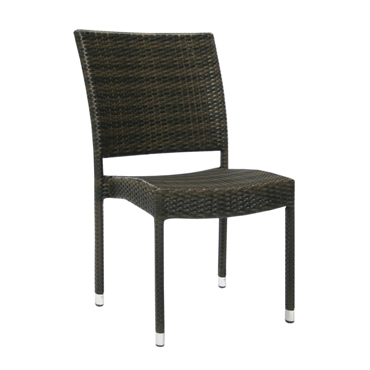 Garden Chair Wicker 2 | size: Width: 60cm, Height: 925cm | color: Brown | image: 1 | variant: 1010510