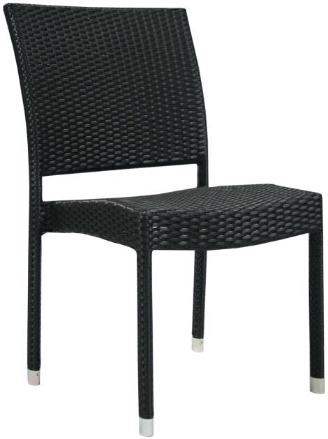 Garden Chair Wicker 3 | color: Black | image: 1 | variant: 1012163