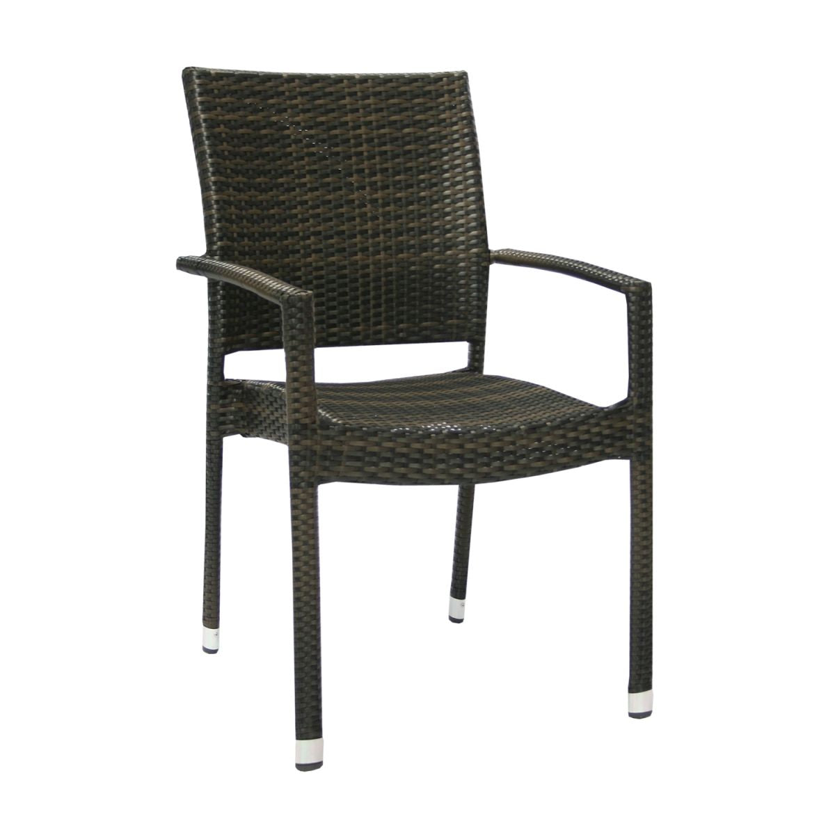 Garden Chair Wicker 3 | size: Width: 60cm, Height: 925cm | color: Brown | image: 1 | variant: 1010511