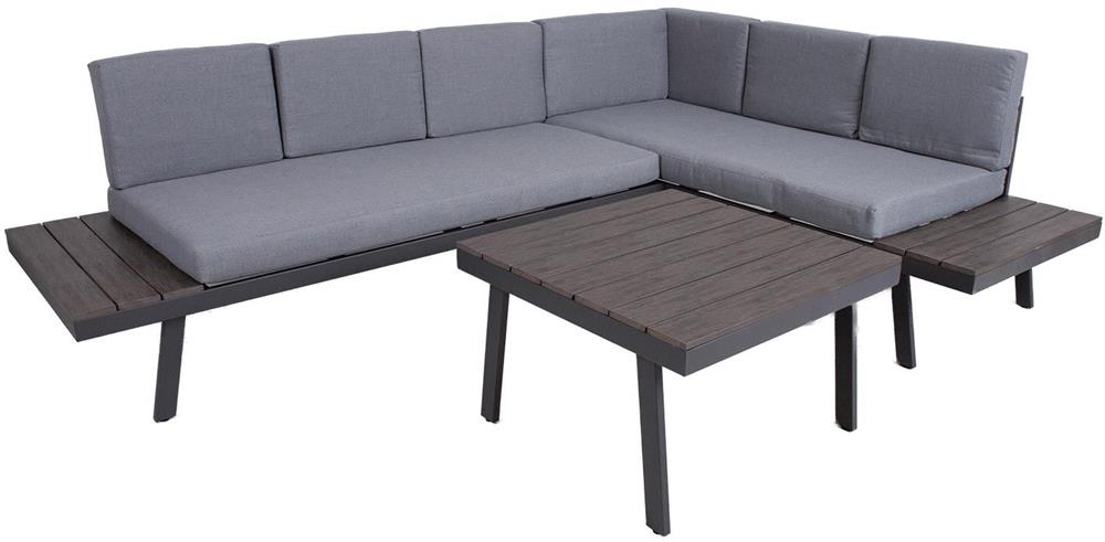 Garden Furniture Set Delgado | color: Brown/Grey | image: 1 | variant: 1017559