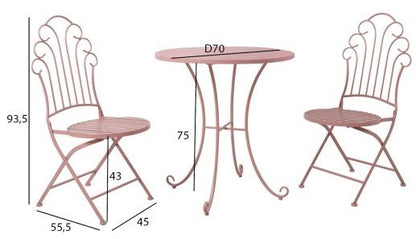 Garden Furniture Set East Andover | color: Pink | image: 4 | variant: 1005152