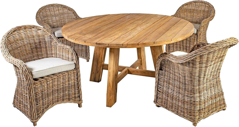 Garden Furniture Set Katalina 1 | color: Brown/Oak | image: 1 | variant: 1017552