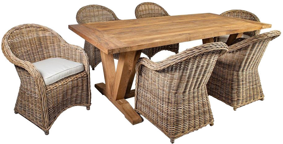Garden Furniture Set Katalina | color: Brown/Oak | image: 1 | variant: 1017550